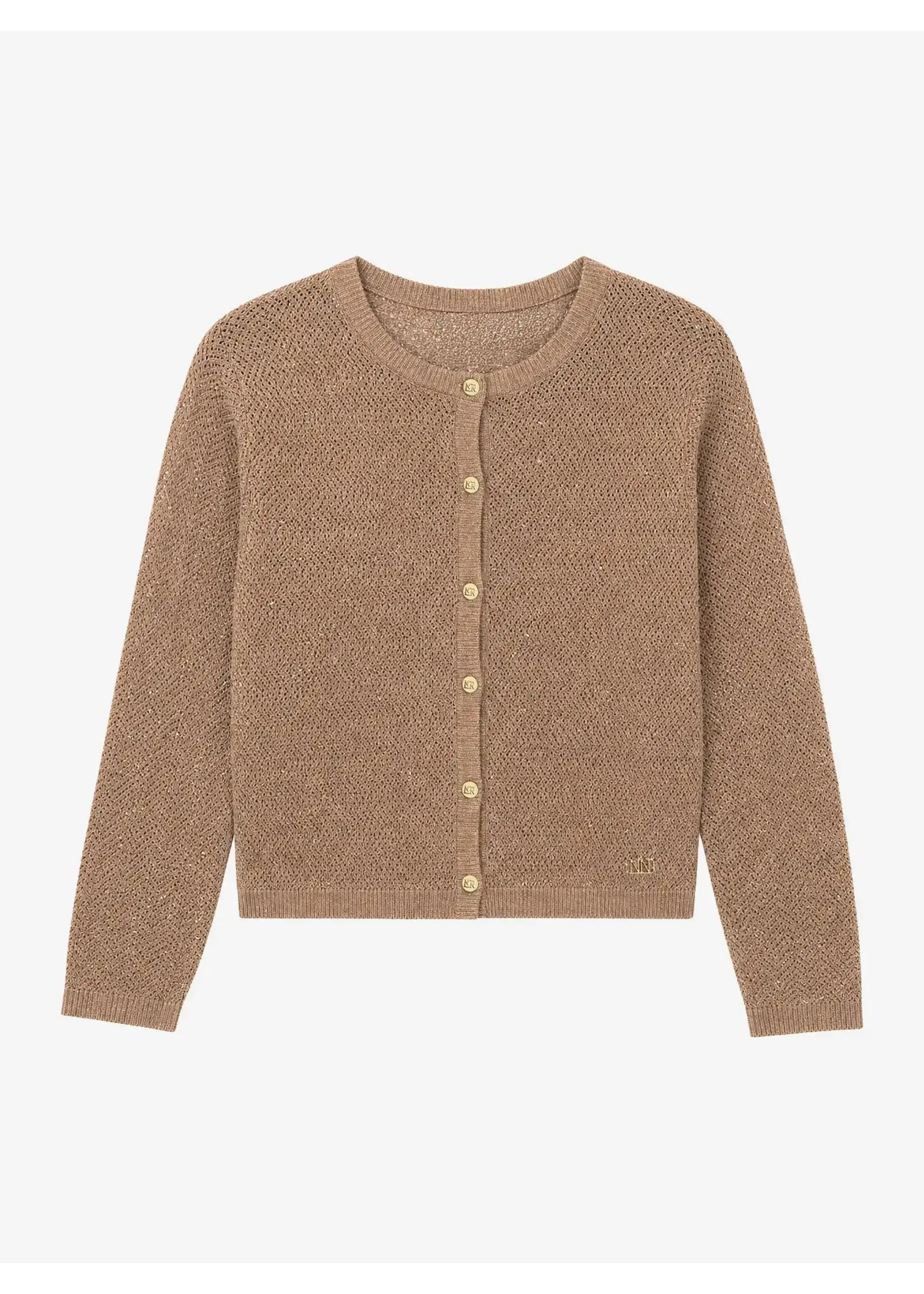 Nik&Nik Nik&Nik Siv Cardigan Brown Sugar G 7-207 2604