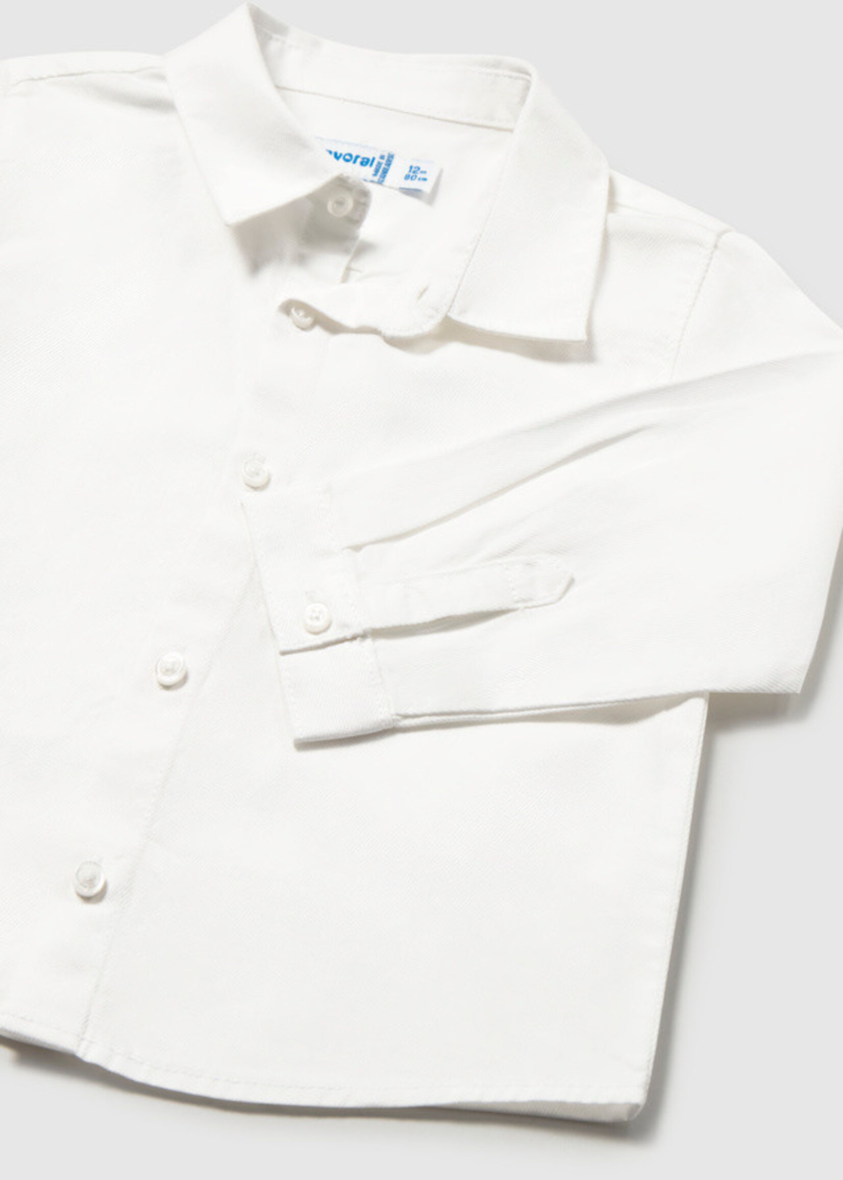 Mayoral Mayoral Basic l/s shirt White - 26 00124B