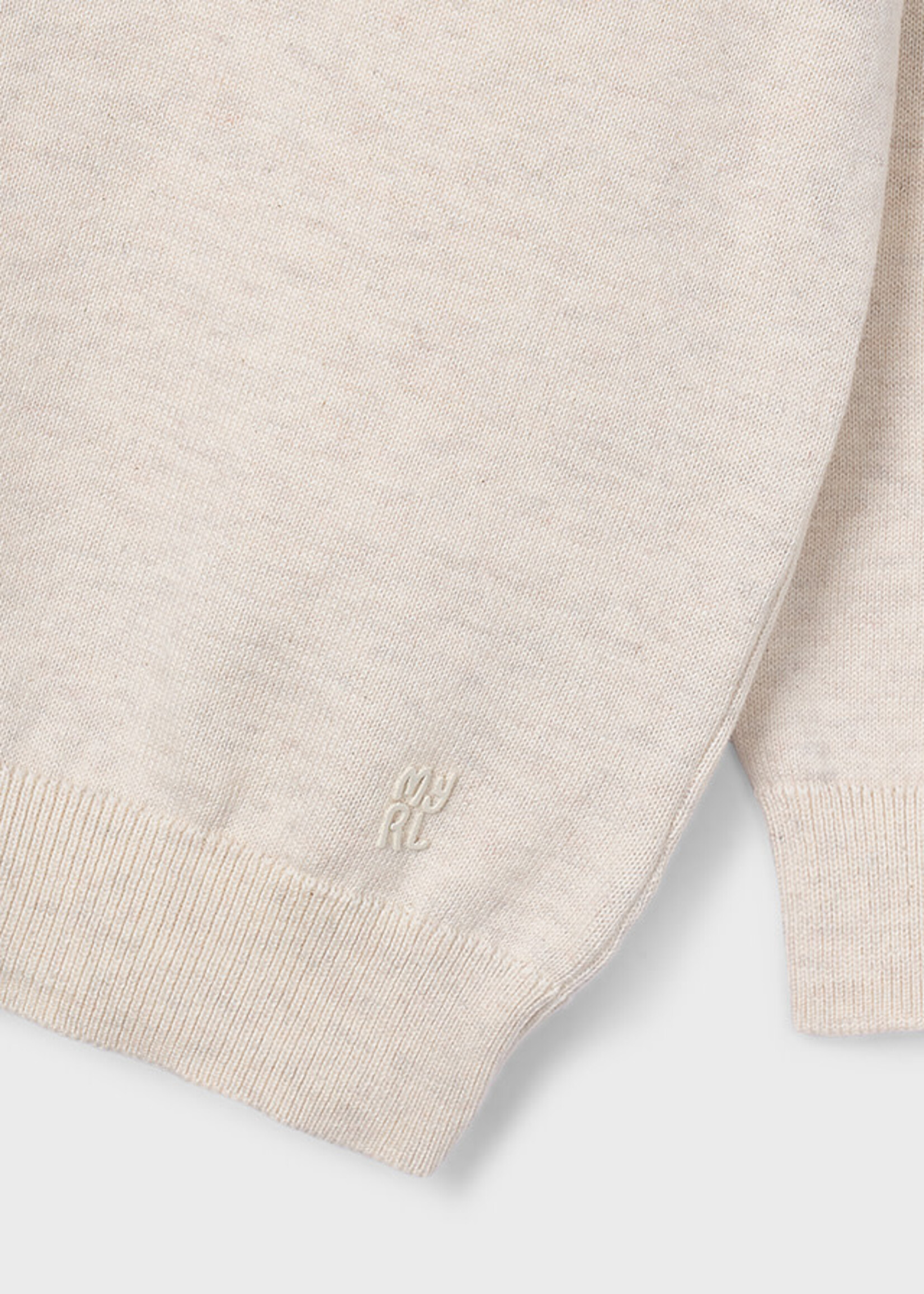 Mayoral Mayoral Basic cotton jumper w/round H. Stone - 26 00323
