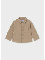 Mayoral Mayoral Comfort-knit overshirt Truffle - 26 02106B