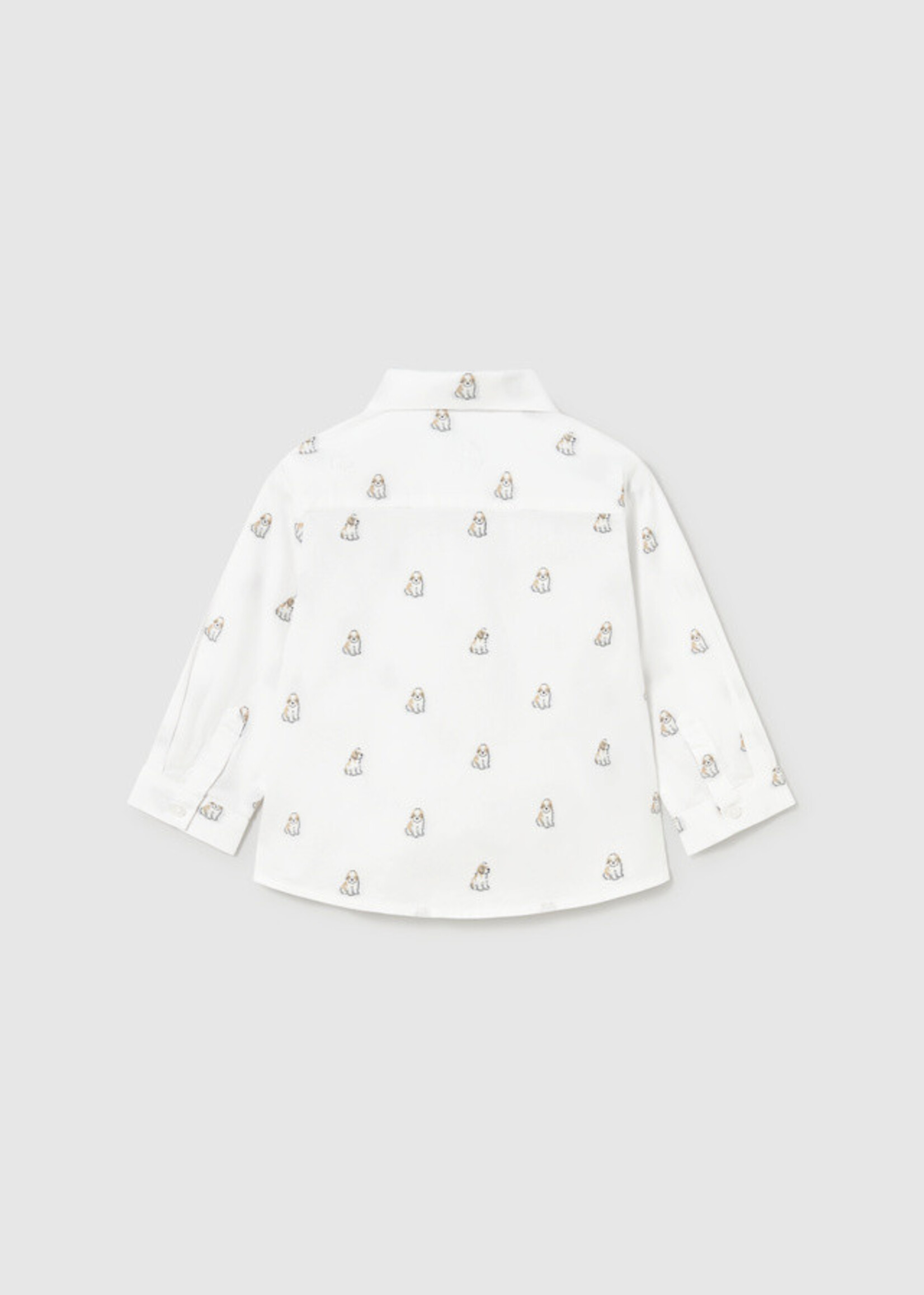 Mayoral Mayoral L/s jacquard shirt Puppies - 26 02113B
