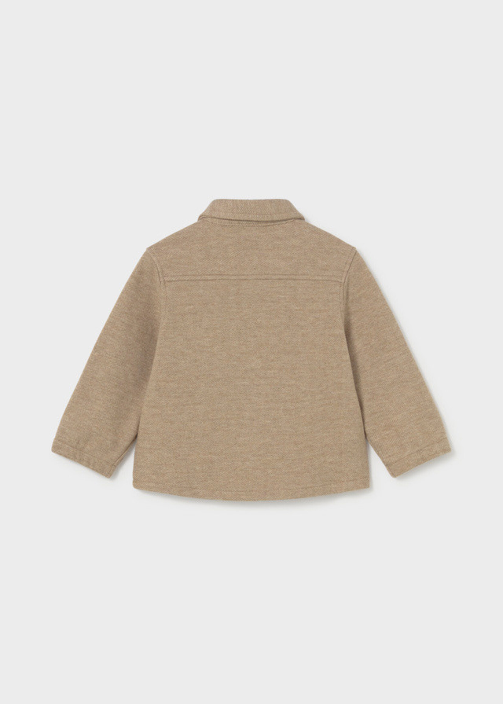 Mayoral Mayoral Comfort-knit overshirt Truffle - 26 02106B