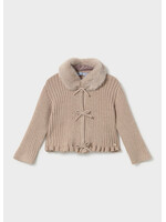 Mayoral Mayoral Faux fur collar cardigan seed - 26 02386