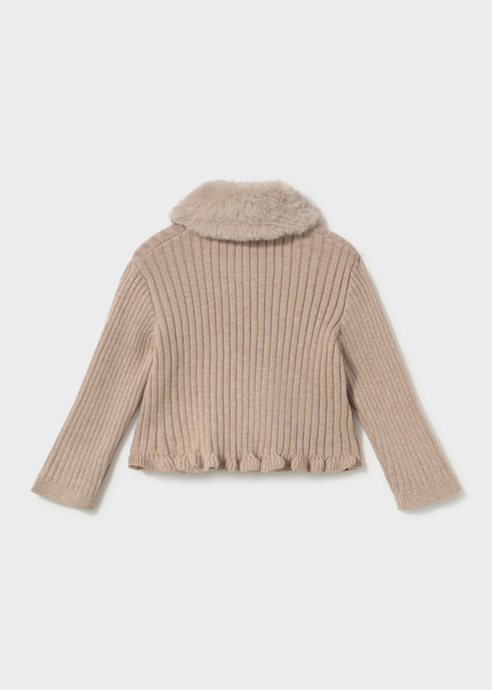 Mayoral Mayoral Faux fur collar cardigan seed - 26 02386