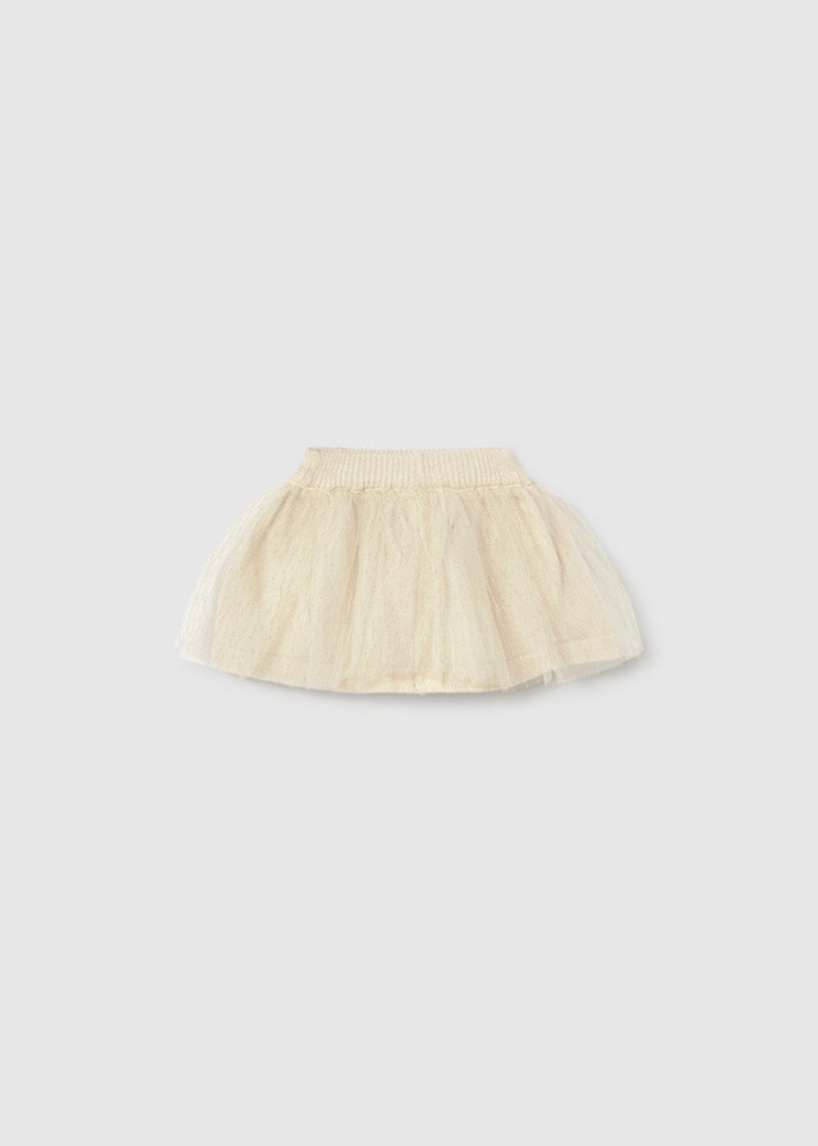 Mayoral Mayoral Tulle knit skirt set Champagne - 26 02811B