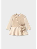 Mayoral Mayoral Combined dress with bag Light khak - 26 02904B