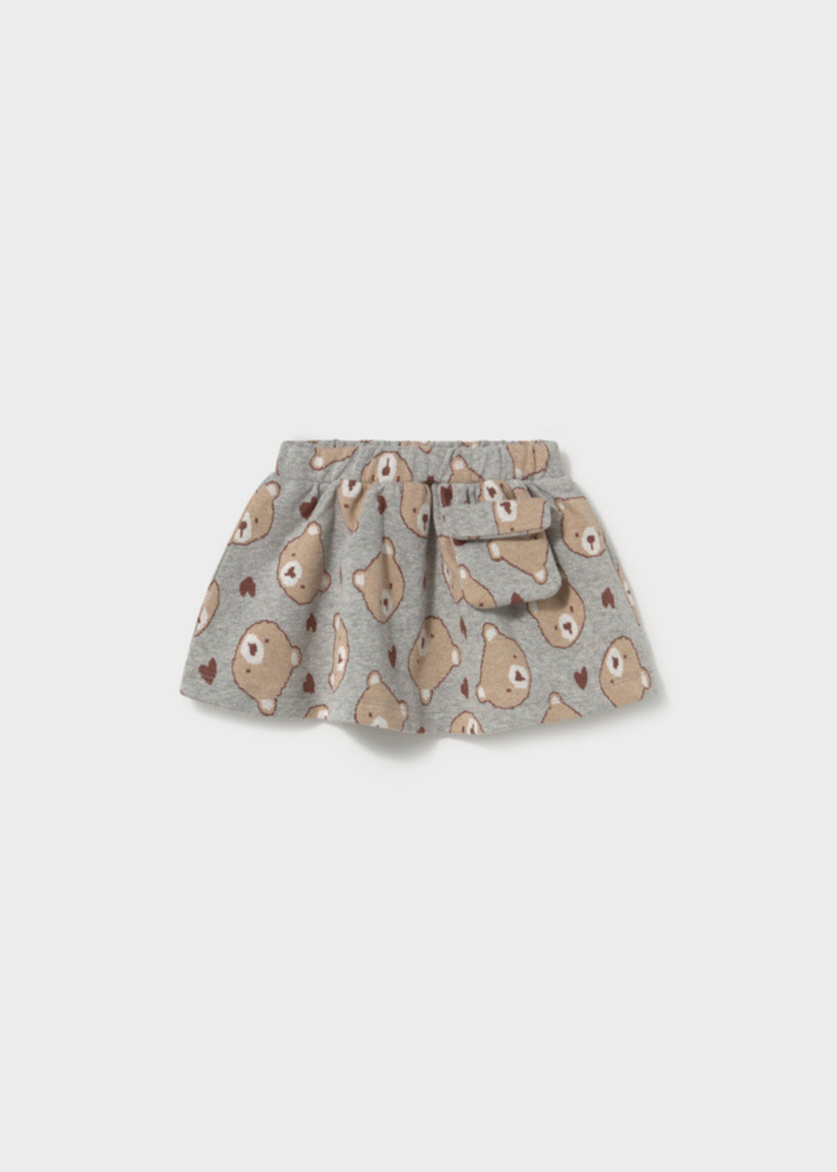 Mayoral Mayoral Jacquard knit skirt w/ pocket Heather gr - 26 02935