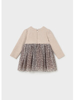 Mayoral Mayoral Knit tulle dress seed v - 26 02941