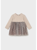 Mayoral Mayoral Knit tulle dress seed v - 26 02941