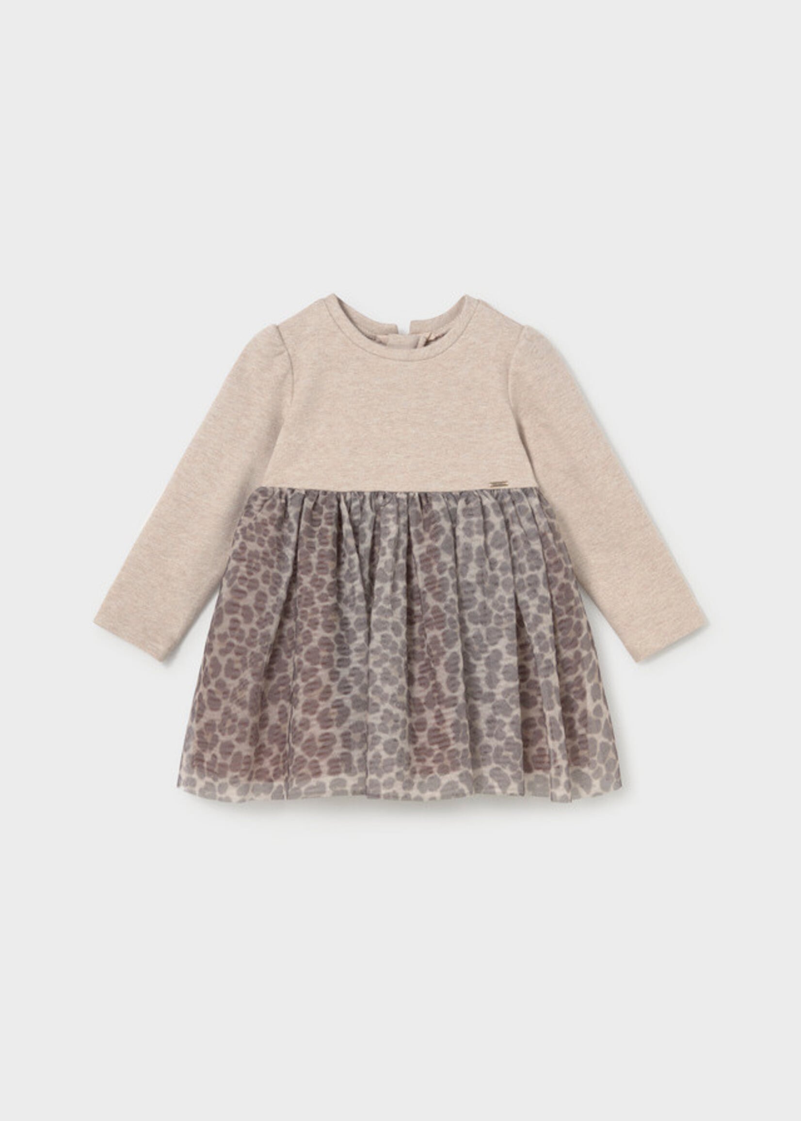Mayoral Mayoral Knit tulle dress seed v - 26 02941