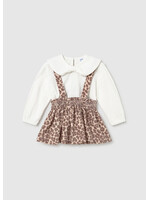 Mayoral Mayoral Skirt set w/ suspenders Walnut - 26 02950