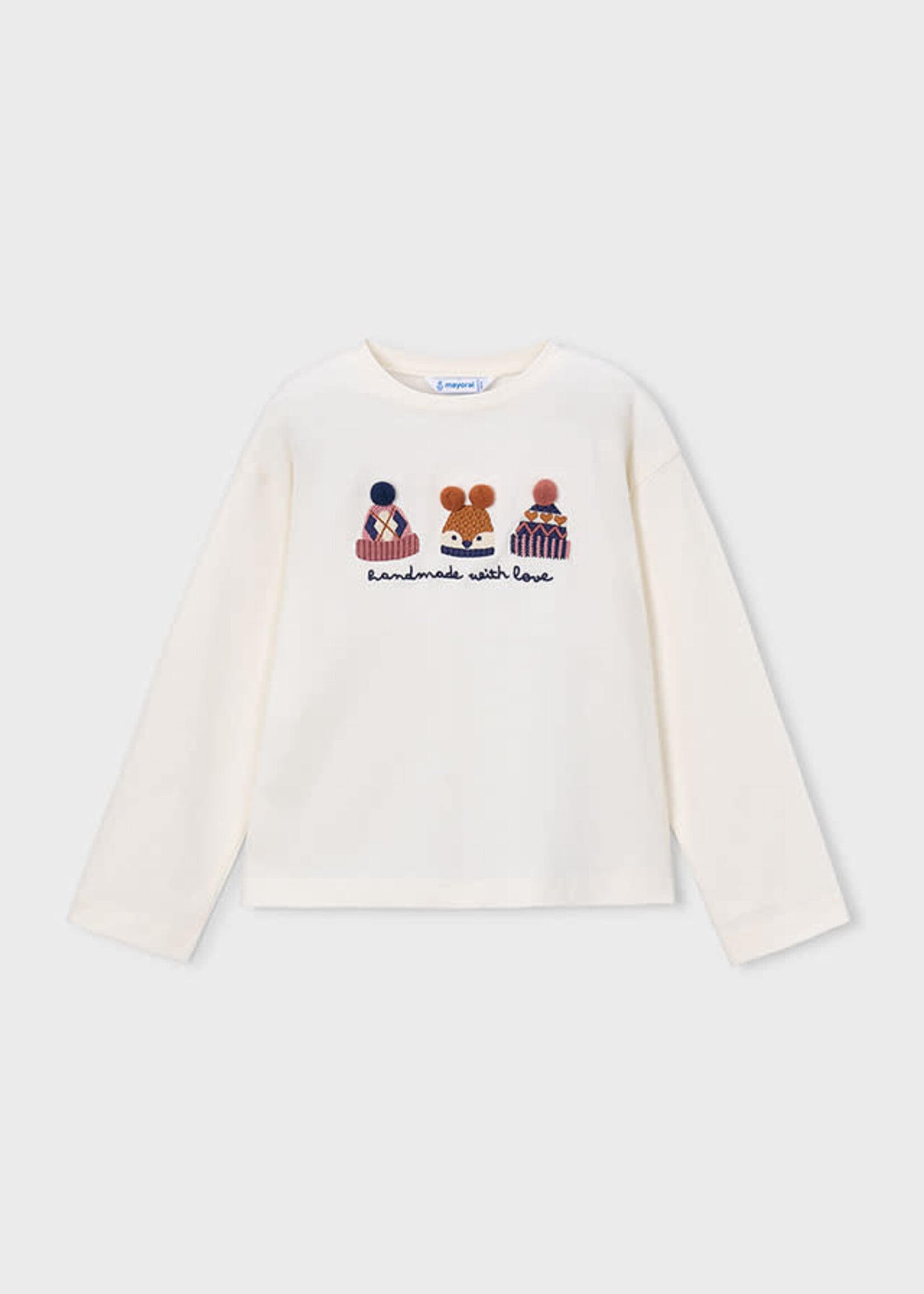 Mayoral Mayoral L/s t-shirt Natural - 26 04030