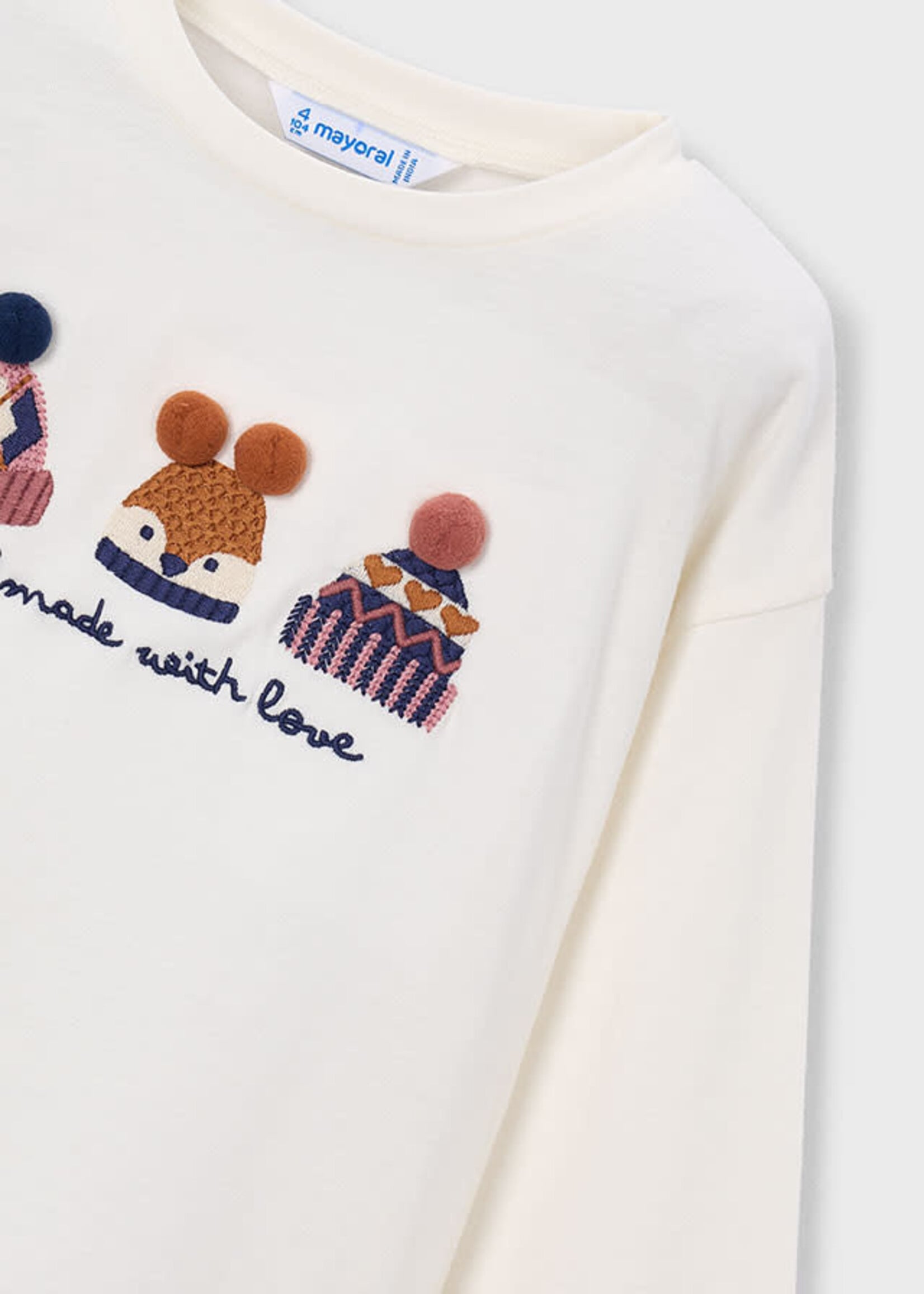 Mayoral Mayoral L/s t-shirt Natural - 26 04030