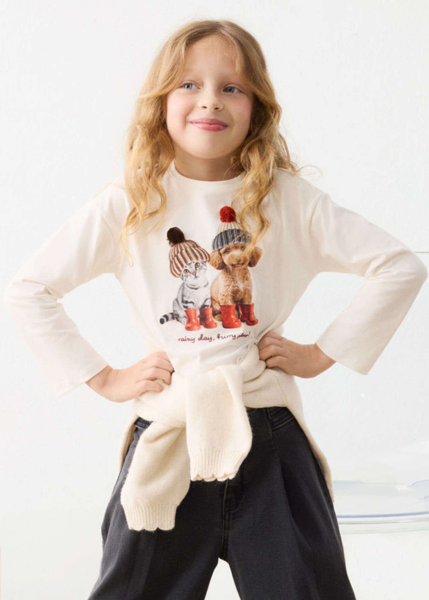 Mayoral Mayoral L/s t-shirt Natural - 26 04031