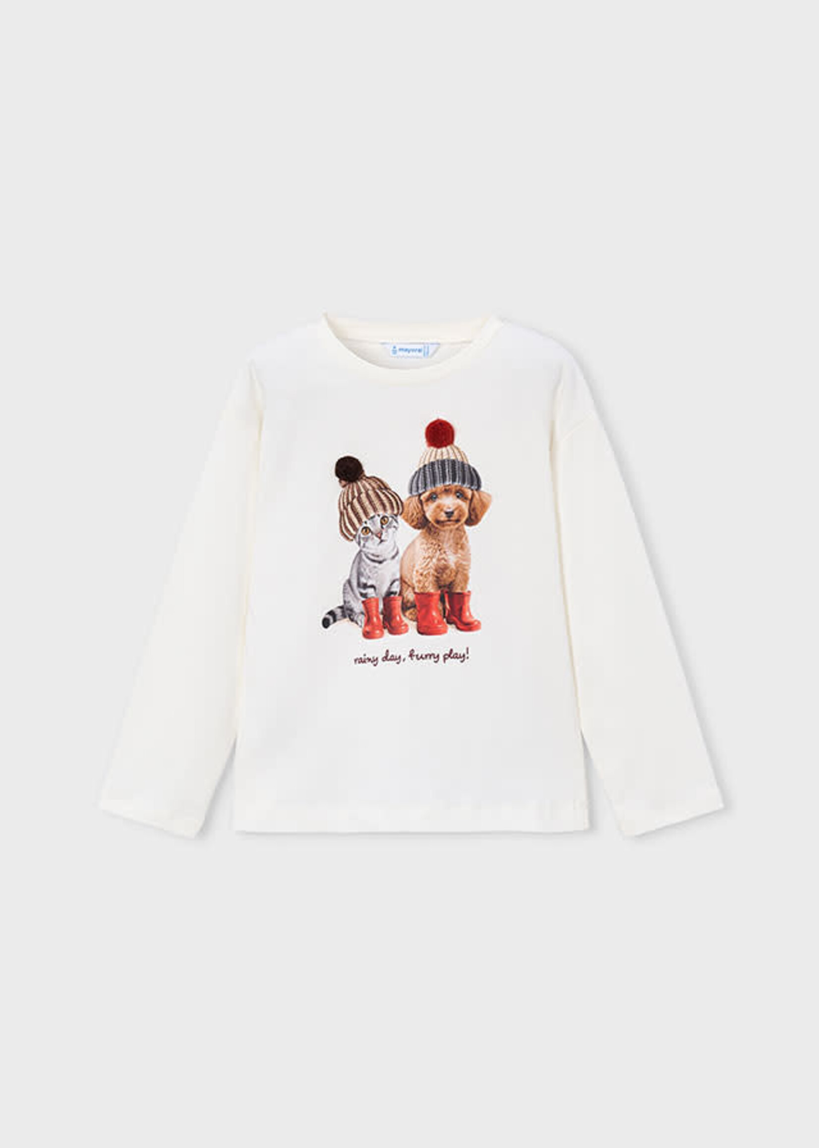 Mayoral Mayoral L/s t-shirt Natural - 26 04031