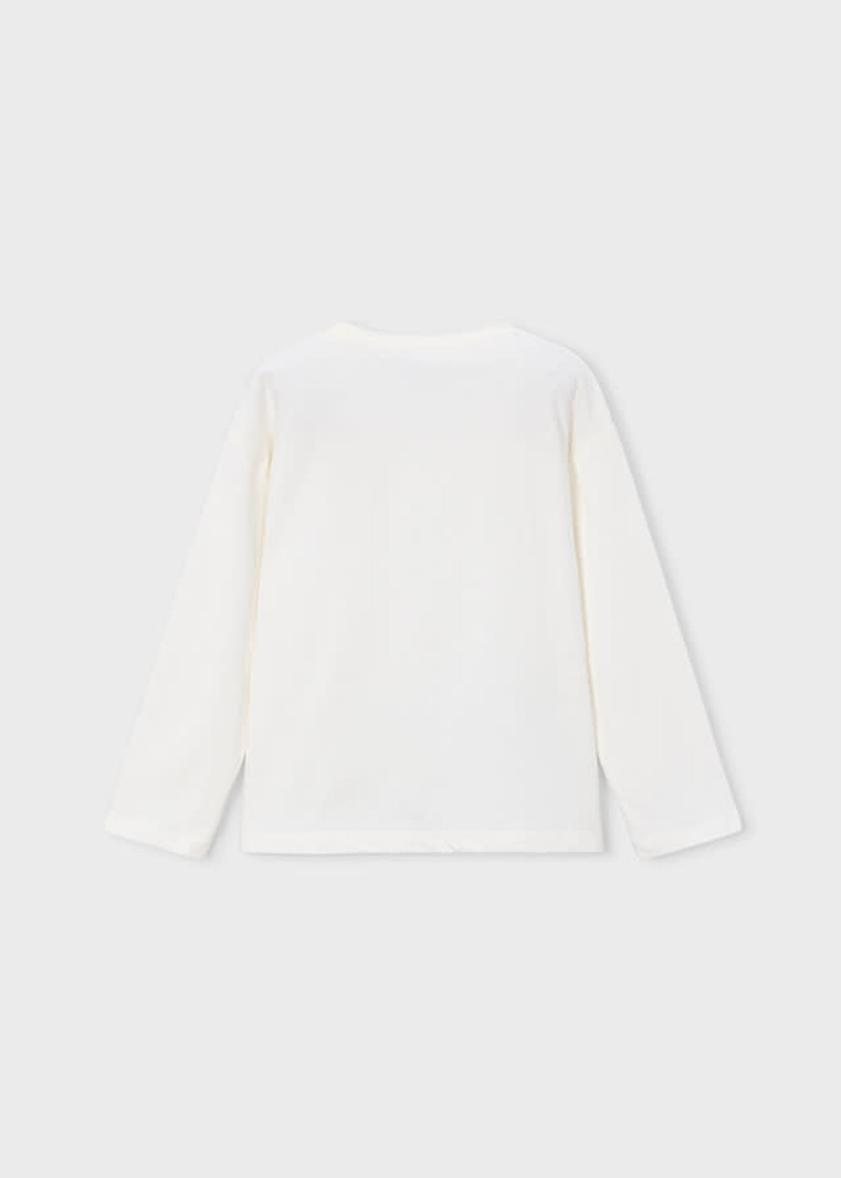 Mayoral Mayoral L/s t-shirt Natur-Malv - 26 04031