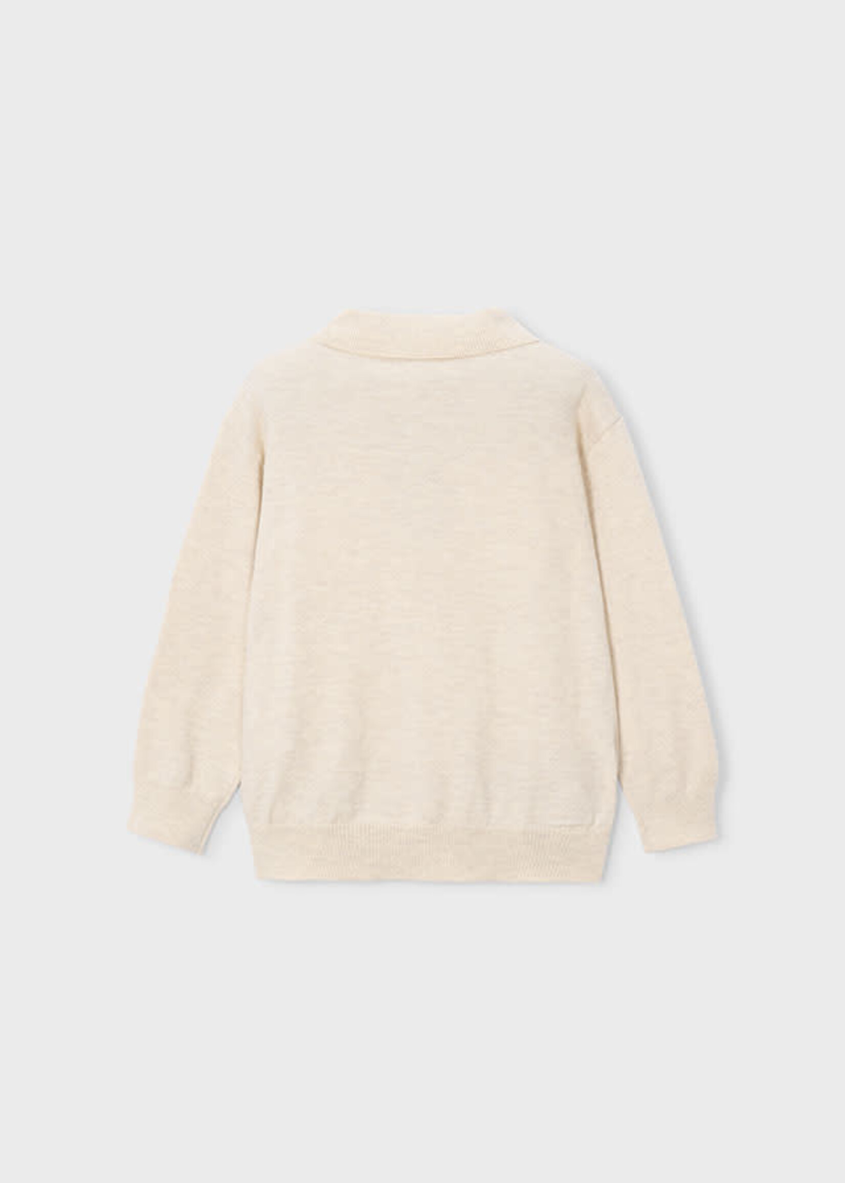 Mayoral Mayoral L/s knit polo H. Stone - 26 04101