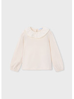 Mayoral Mayoral Ruffled neckline blouse Soy - 26 04149
