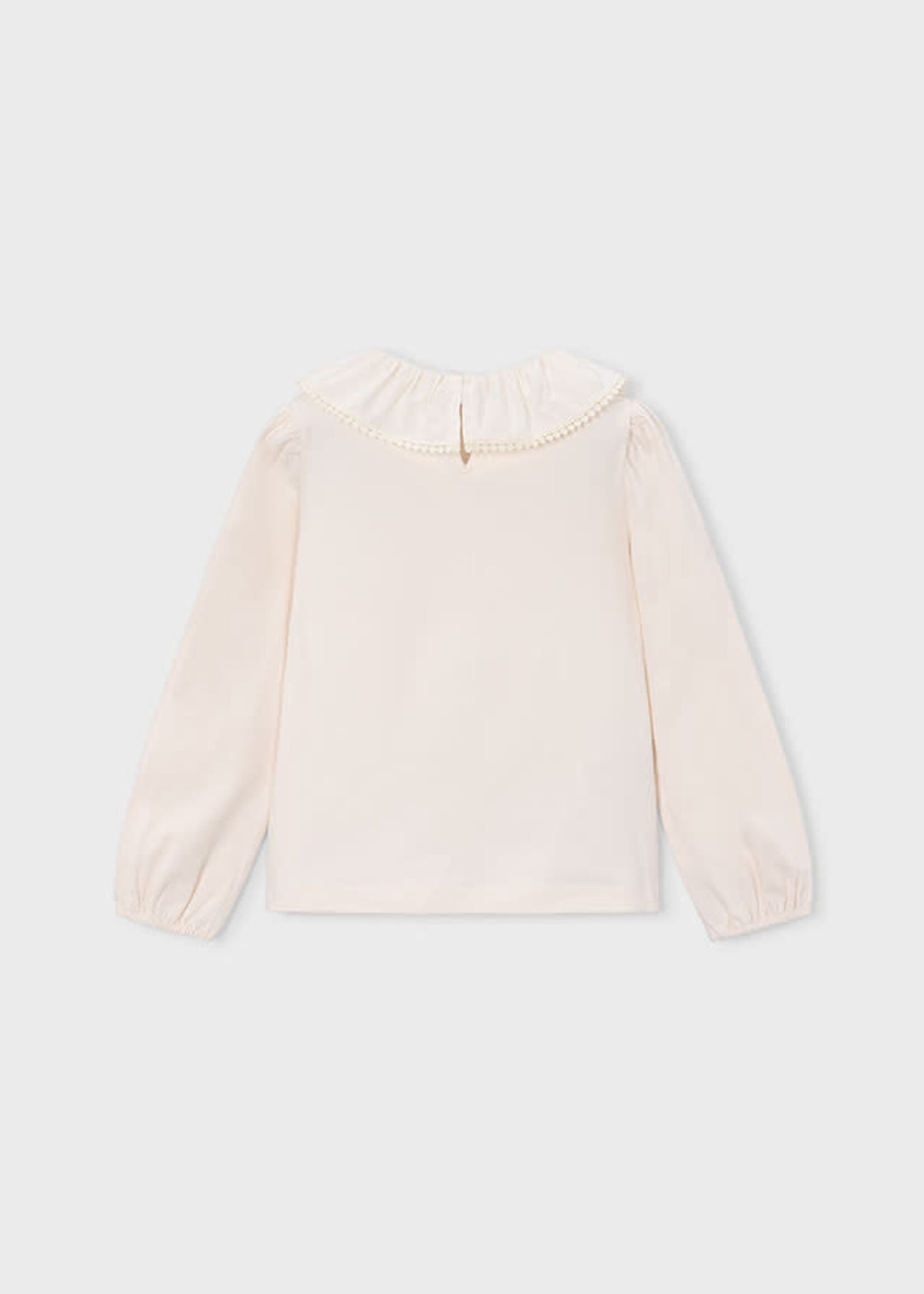 Mayoral Mayoral Ruffled neckline blouse Soy - 26 04149