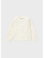 Mayoral Mayoral 3D flower sweater Soy - 26 04319