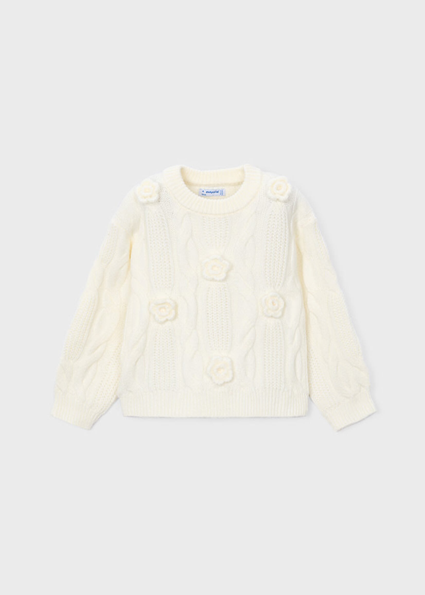Mayoral Mayoral 3D flower sweater Soy - 26 04319