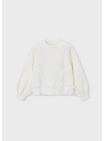 Mayoral Mayoral Faux fur ribbon sweater Natural - 26 04321