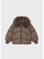 Mayoral Mayoral Jacket with fur neck Chestnut - 26 04421