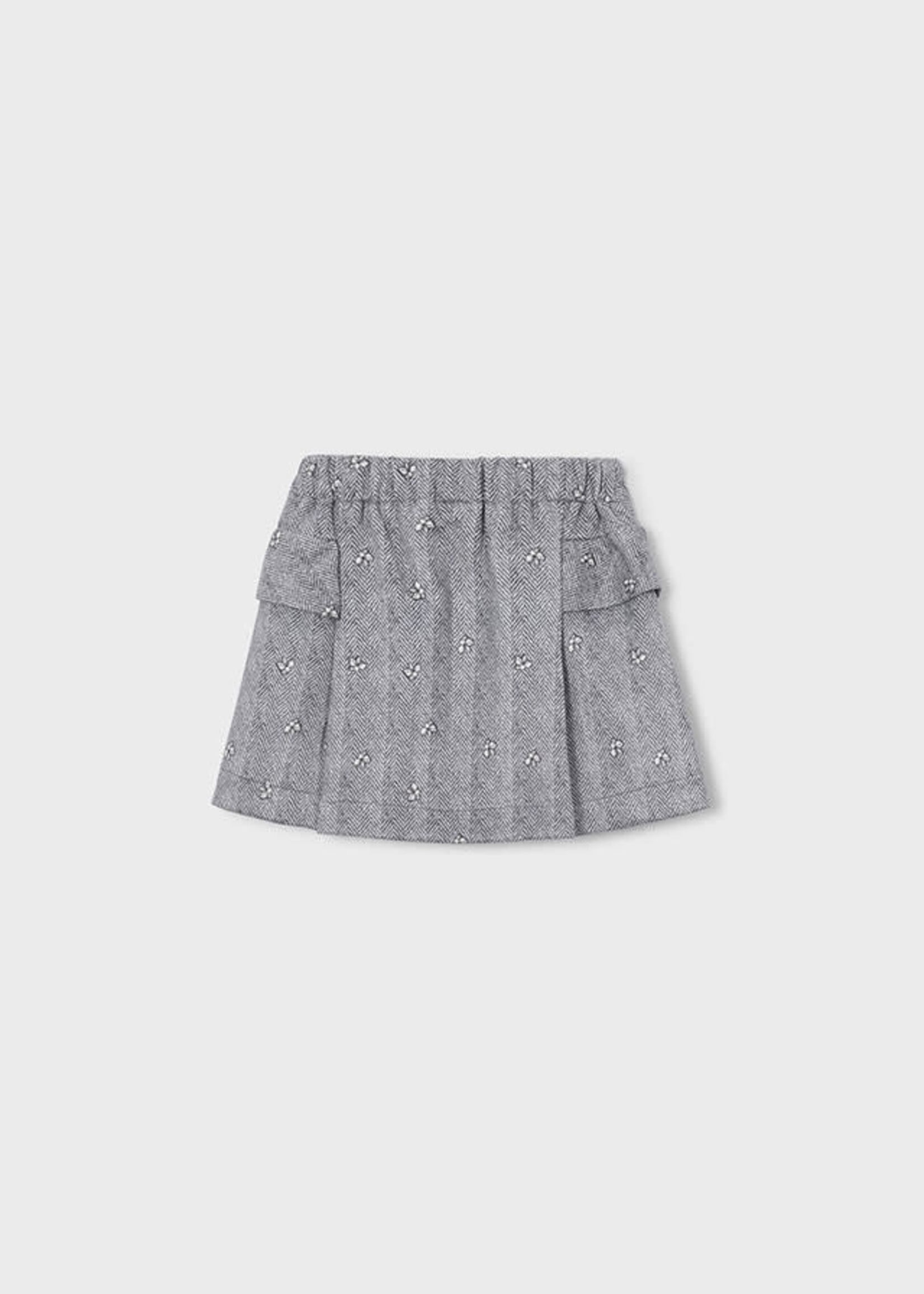 Mayoral Mayoral Printed suede skirt Heather gr - 26 04905