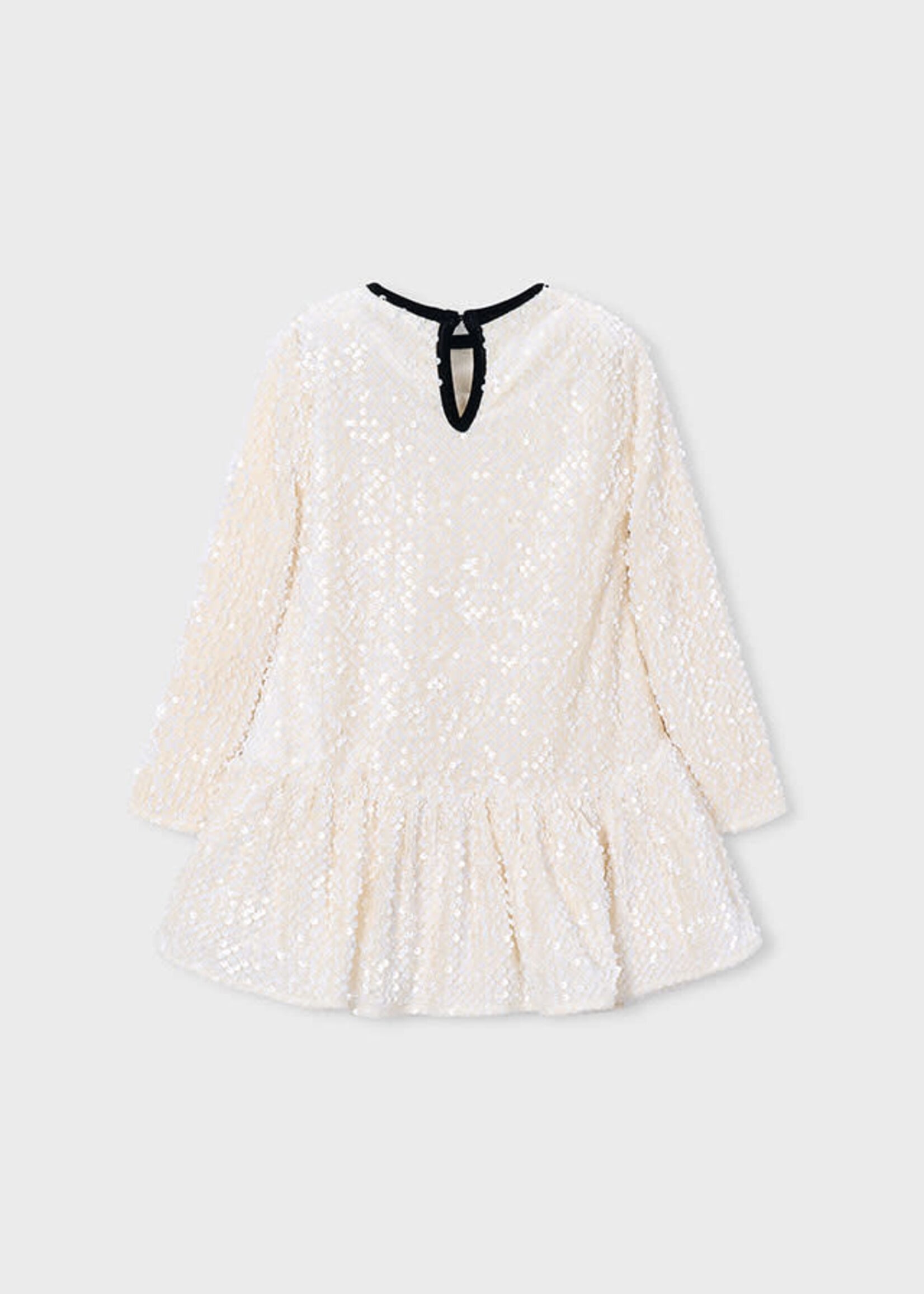 Mayoral Mayoral Velvet sequin dress Soy - 26 04931