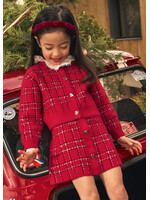Mayoral Mayoral Tricot skirt set Red - 26 04935