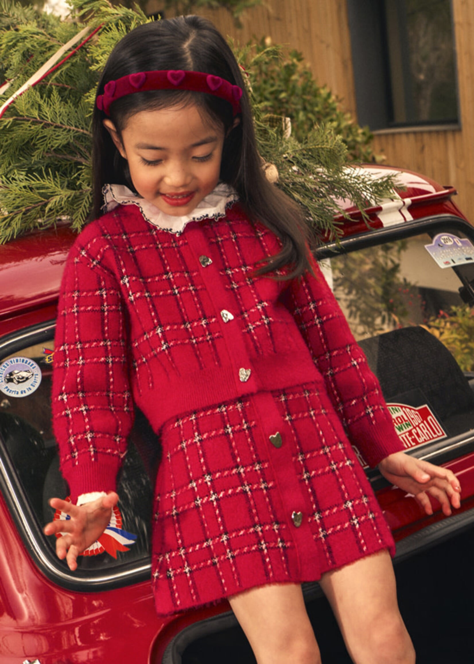 Mayoral Mayoral Tricot skirt set Red - 26 04935