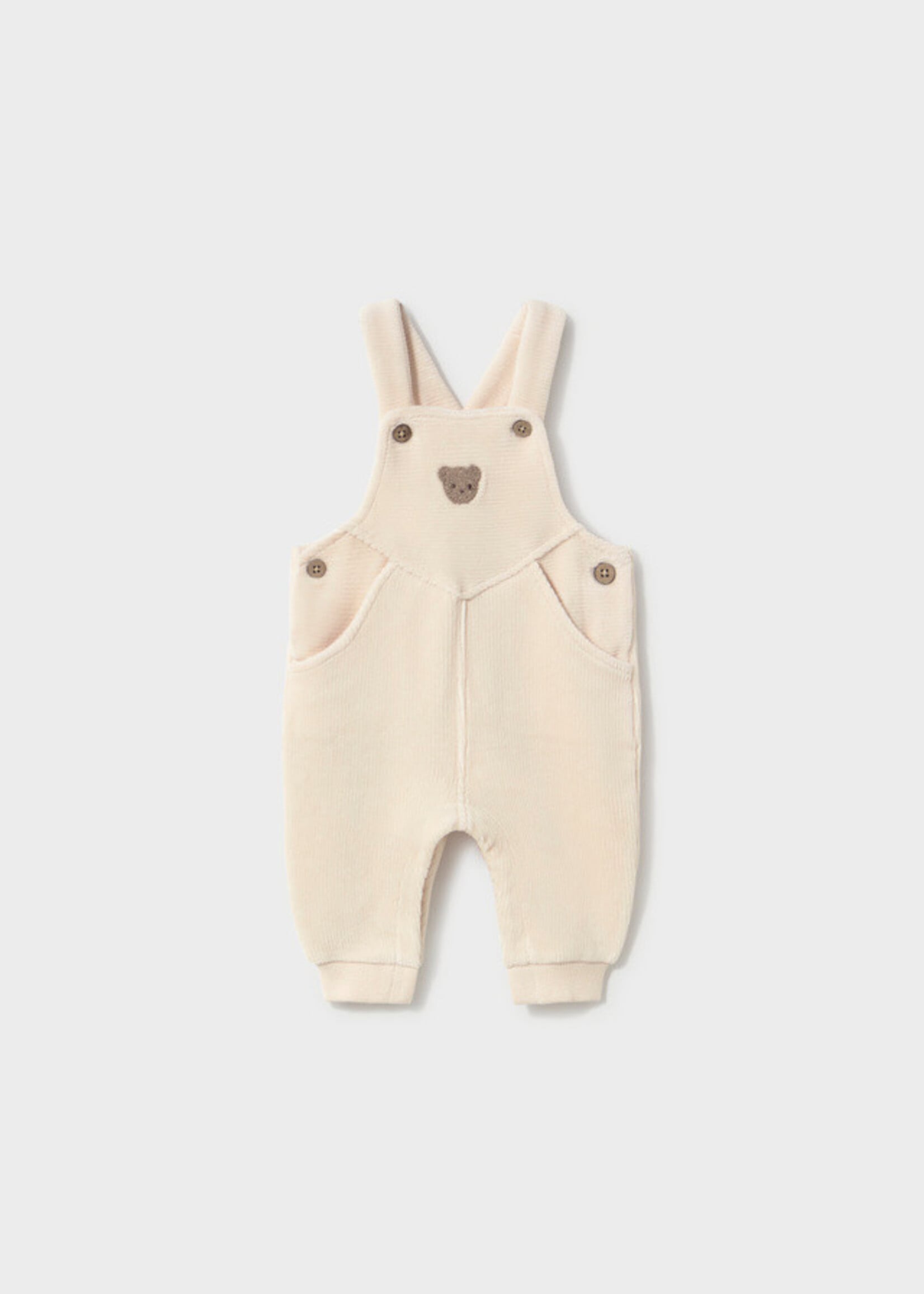 Mayoral Mayoral Corduroy dungaree white - 26 02677B