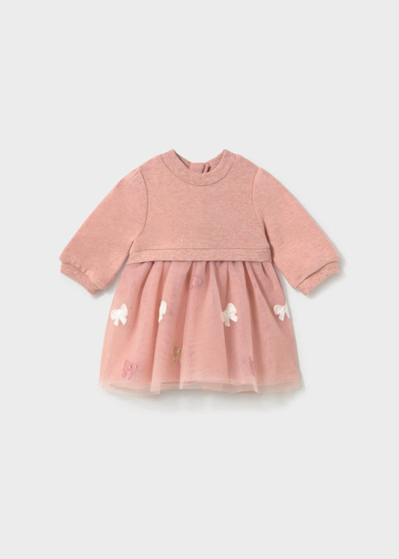 Mayoral Mayoral Voile dress H. Nude - 26 02825B