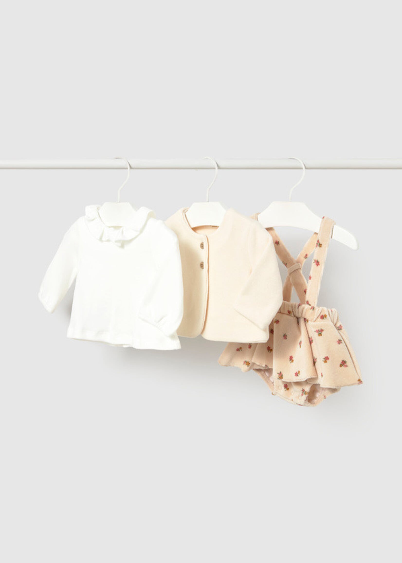 Mayoral Mayoral 3 piece skirt set Cream - 26 02830B