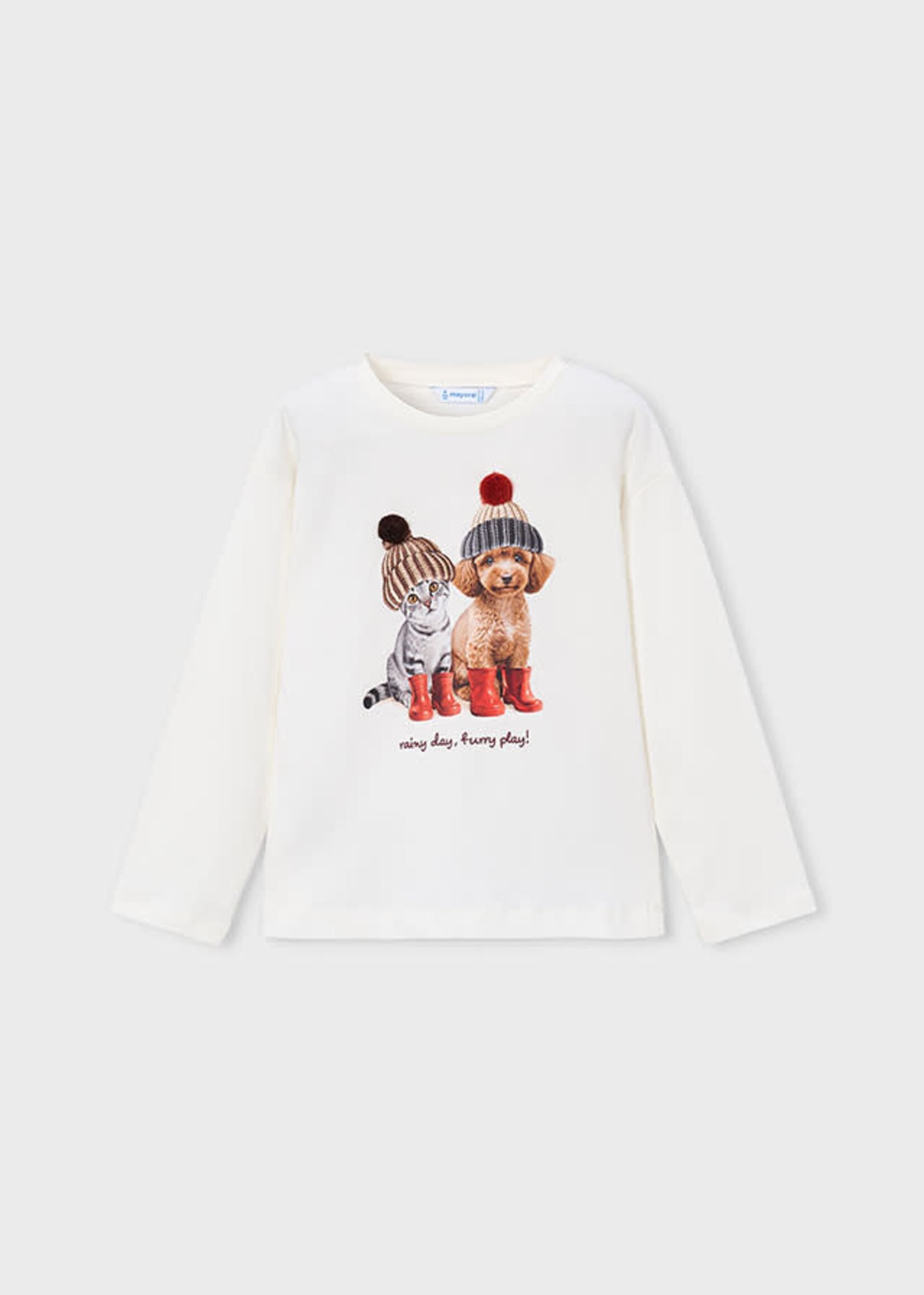 Mayoral Mayoral L/s t-shirt Natural - 26 04031