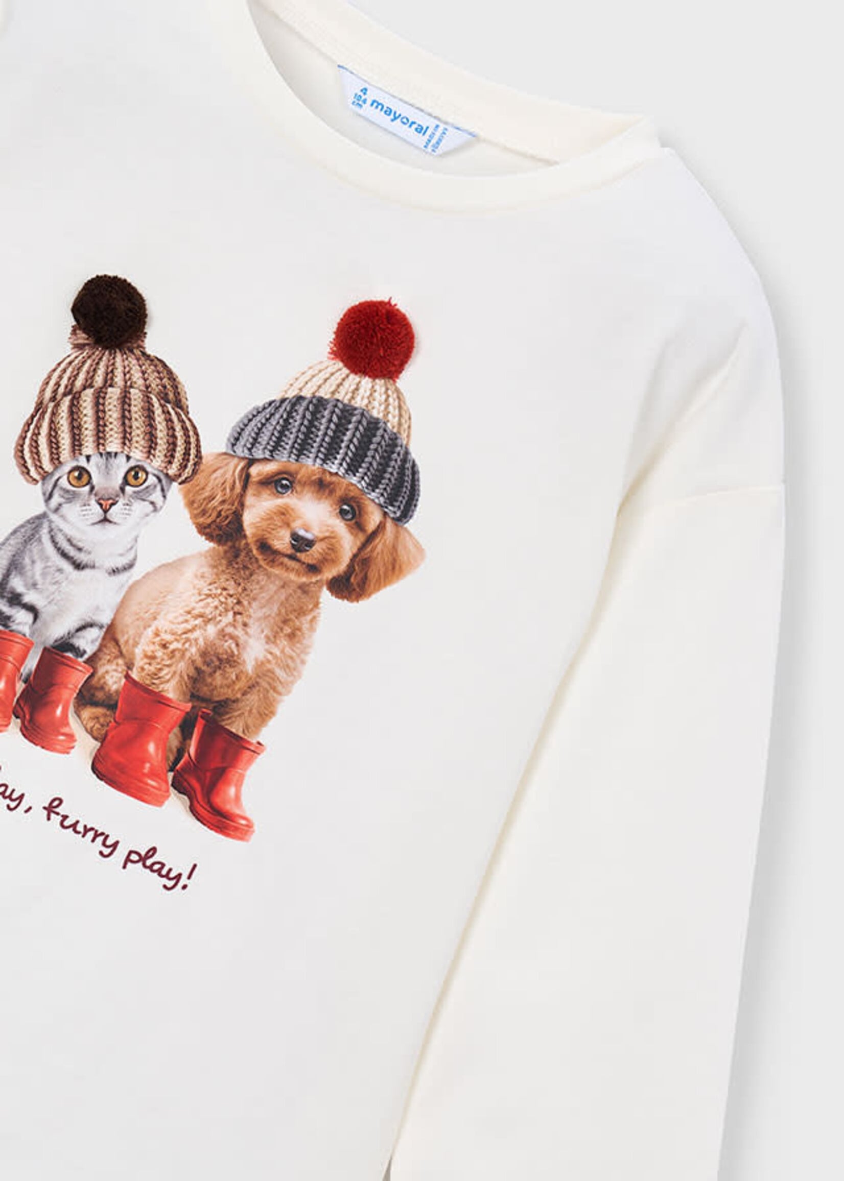 Mayoral Mayoral L/s t-shirt Natural - 26 04031