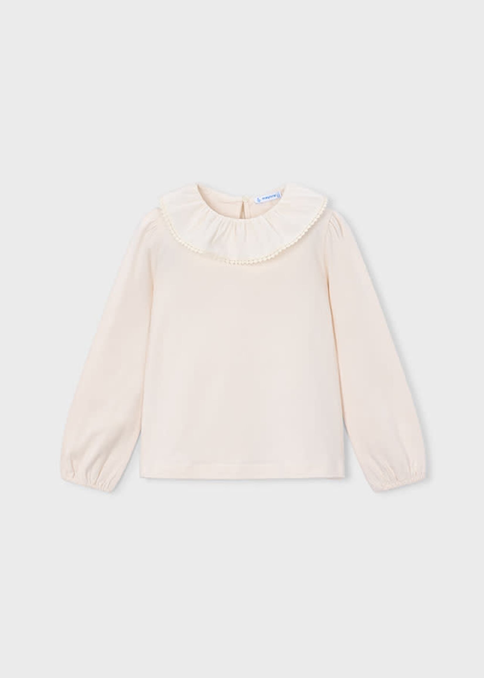 Mayoral Mayoral Ruffled neckline blouse Soy - 26 04149