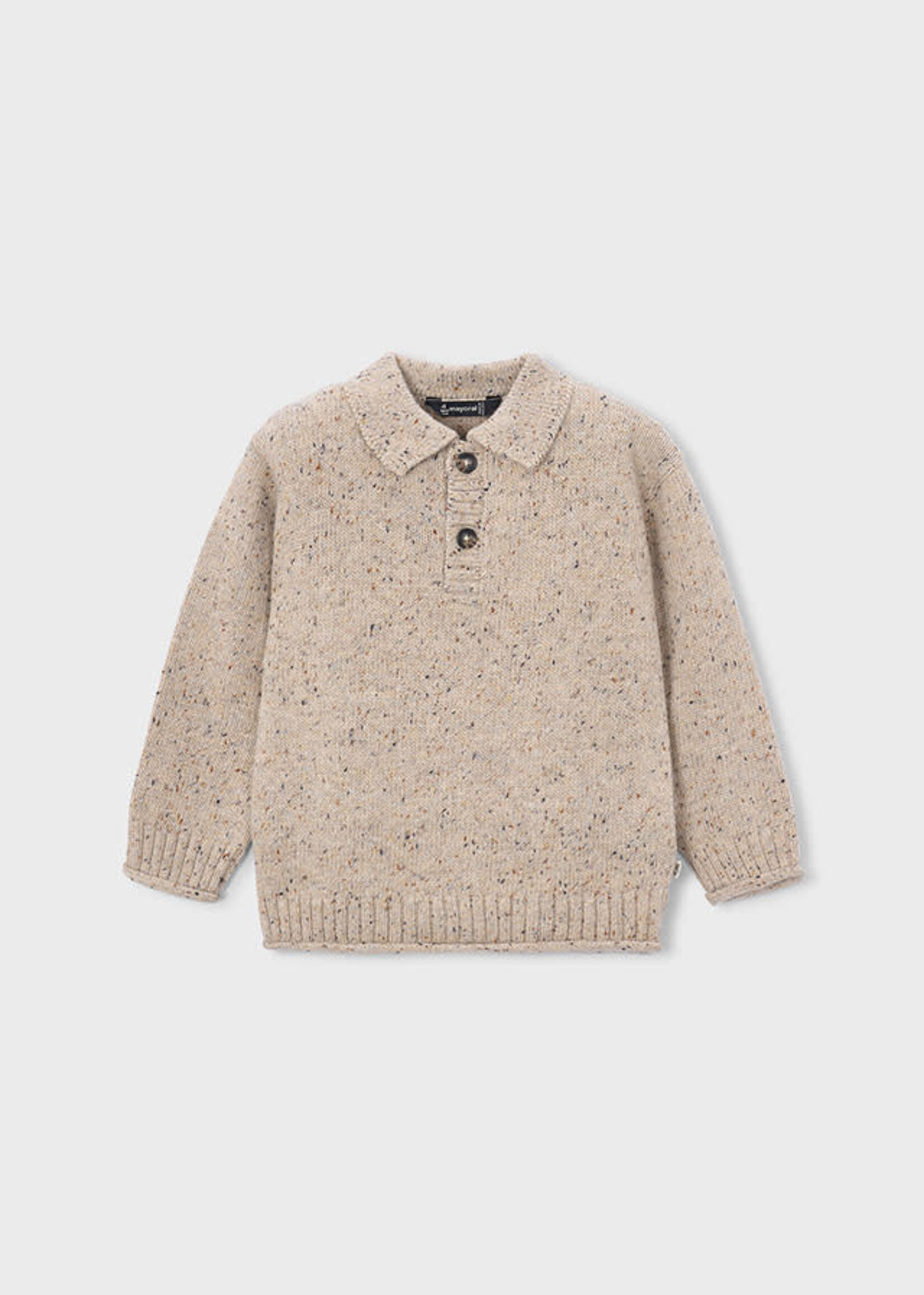 Mayoral Mayoral Polo sweater tweed - 26 04311