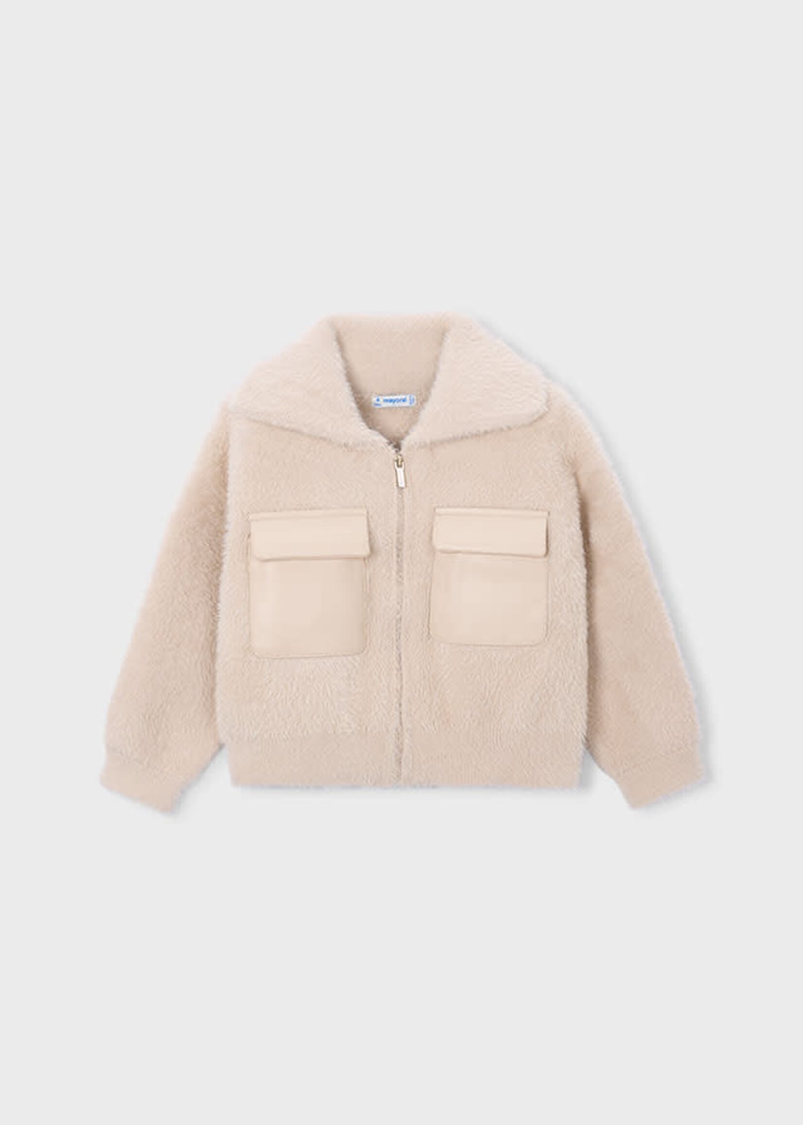 Mayoral Mayoral Furry knit sweater Biscuit - 26 04330