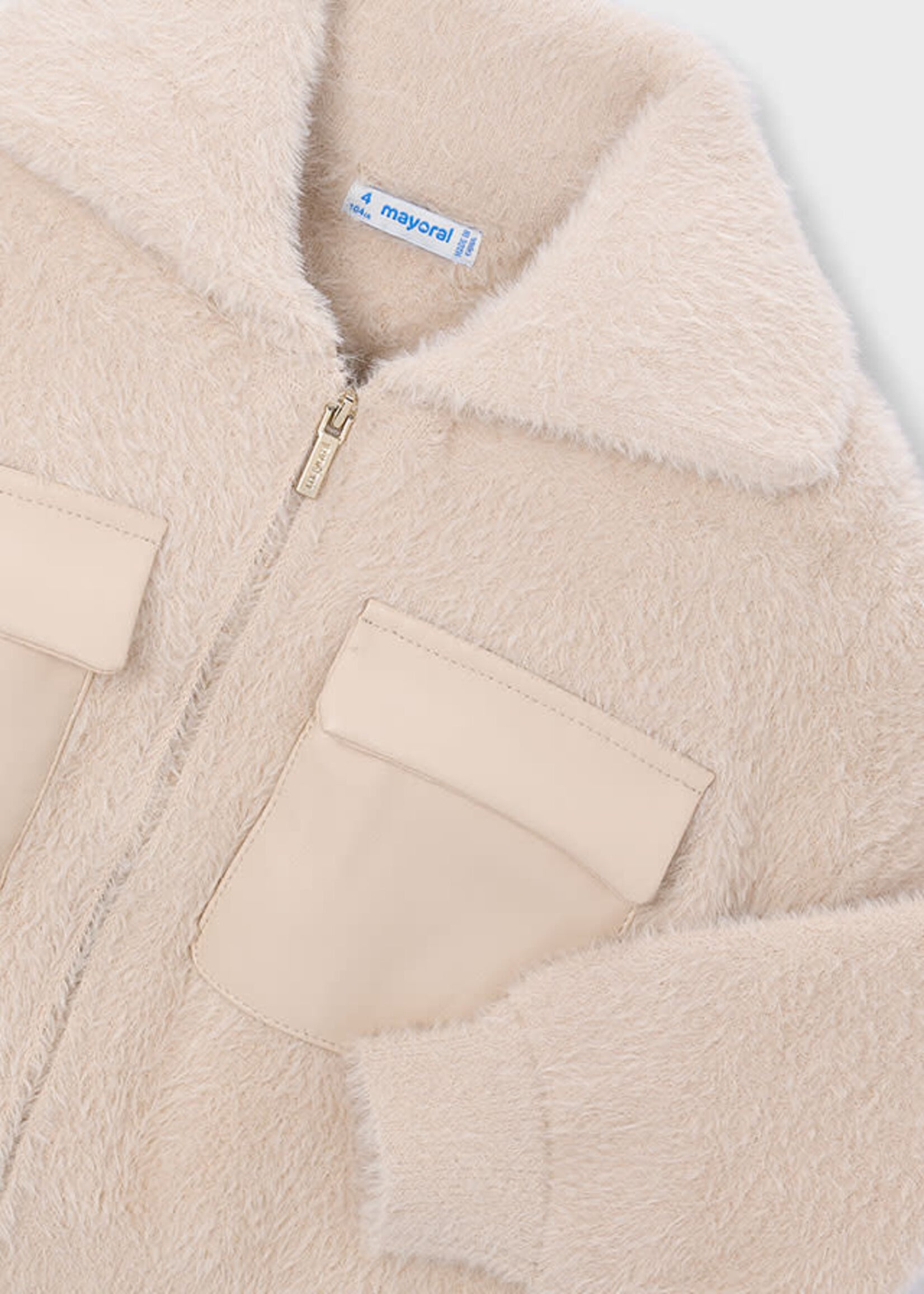 Mayoral Mayoral Furry knit sweater Biscuit - 26 04330