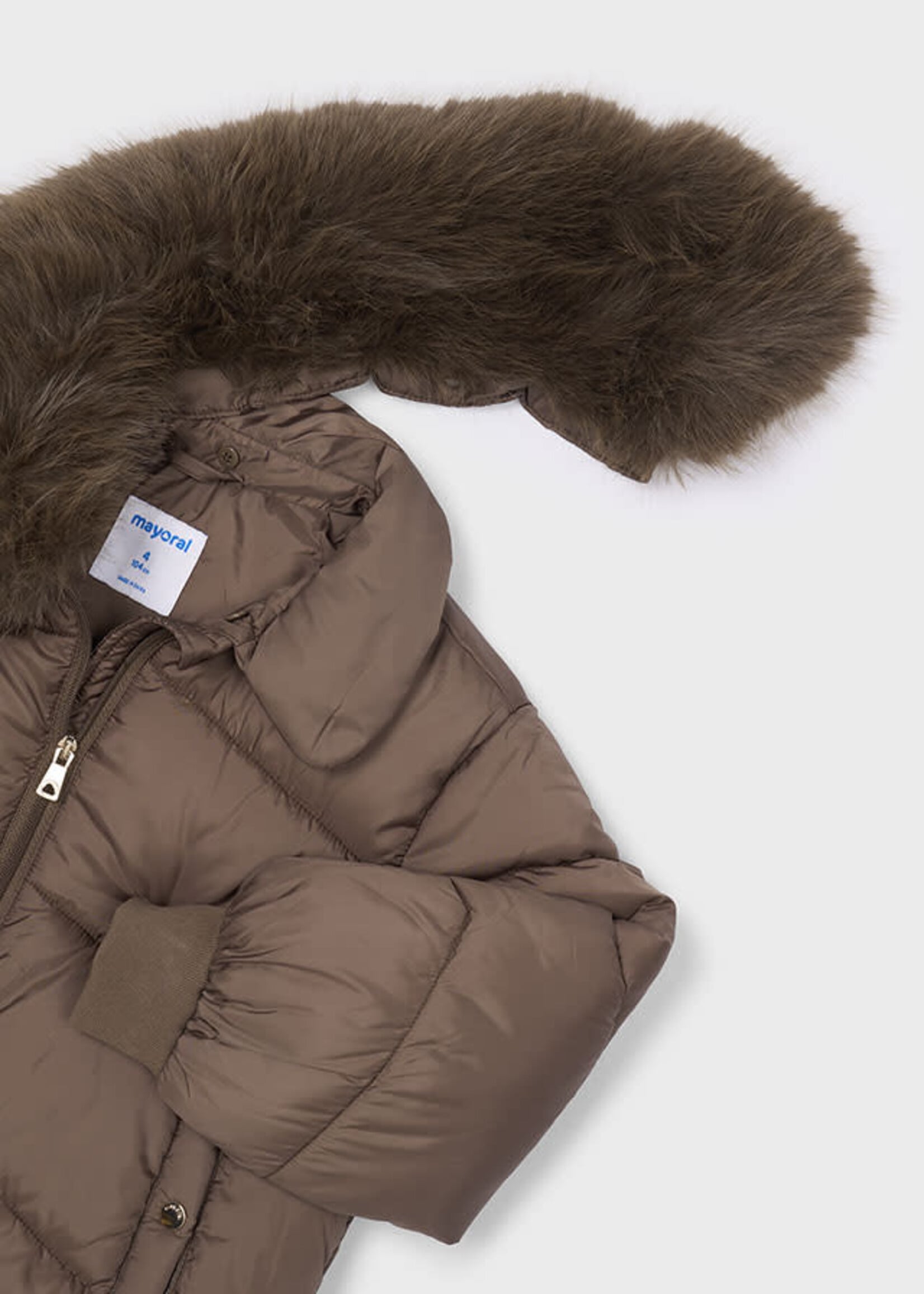 Mayoral Mayoral Jacket with fur neck Chestnut - 26 04421