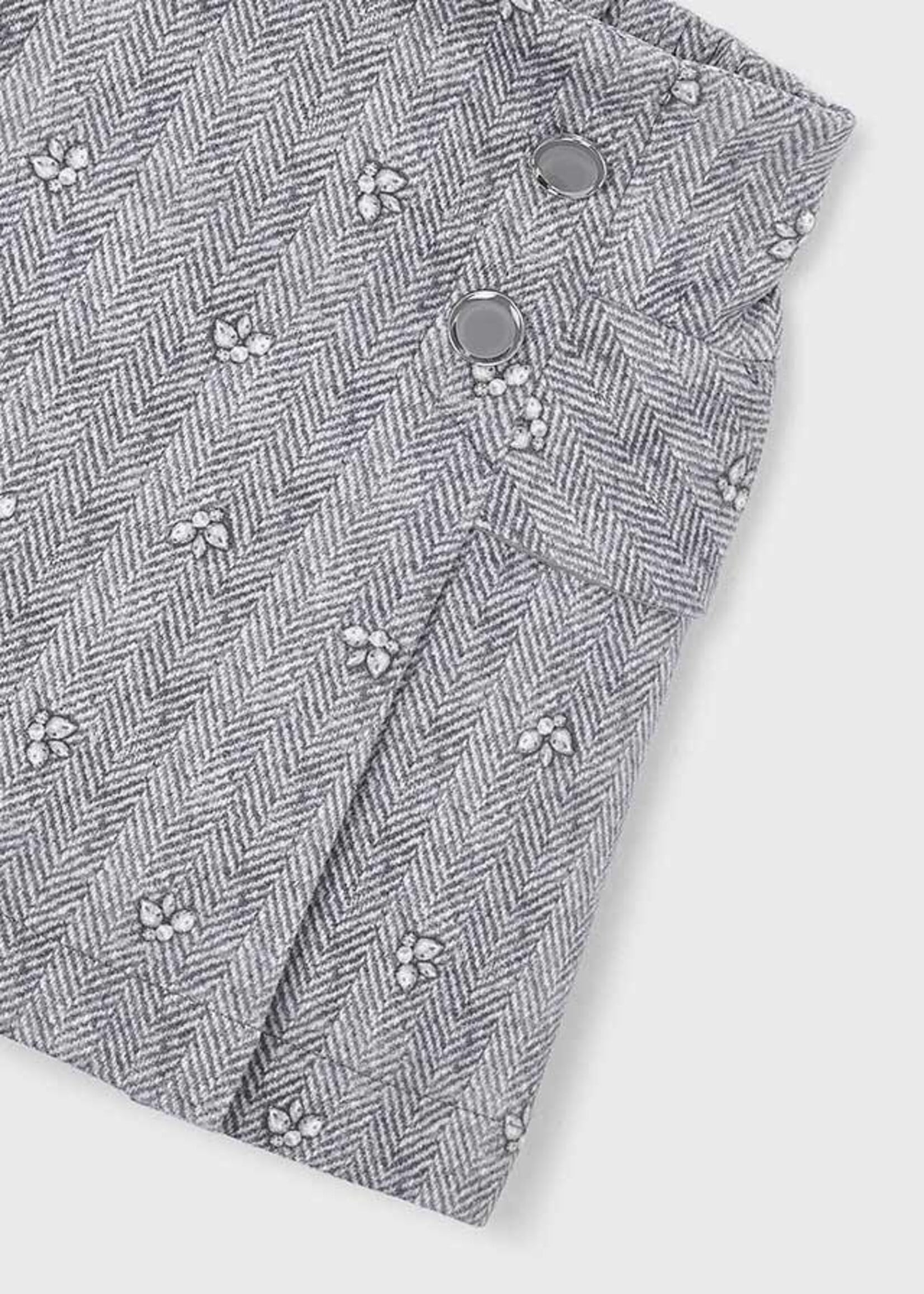 Mayoral Mayoral Printed suede skirt Heather gr - 26 04905