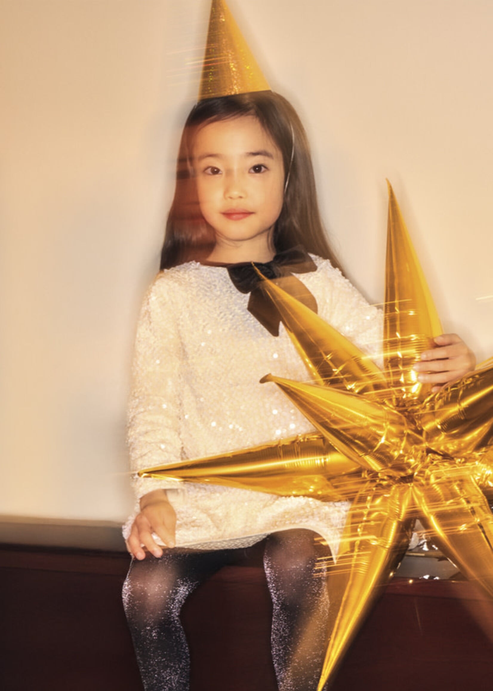 Mayoral Mayoral Velvet sequin dress Soy - 26 04931