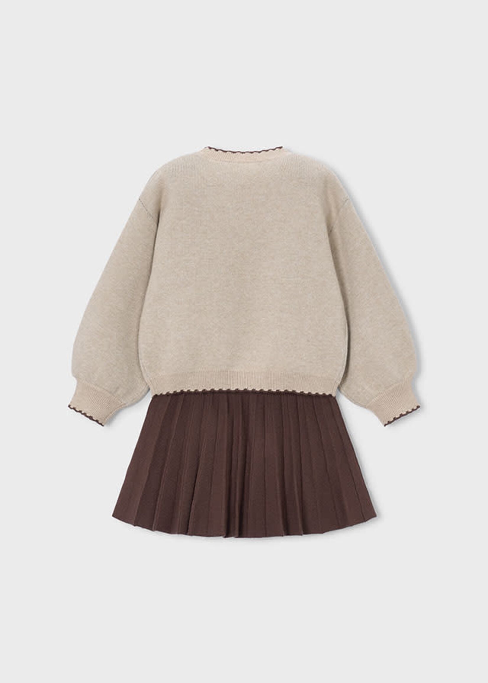 Mayoral Mayoral Tricot skirt set Coffee - 26 04933
