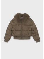 Mayoral Mayoral Puffer jacket faux fur collar Mocha - 26 07440