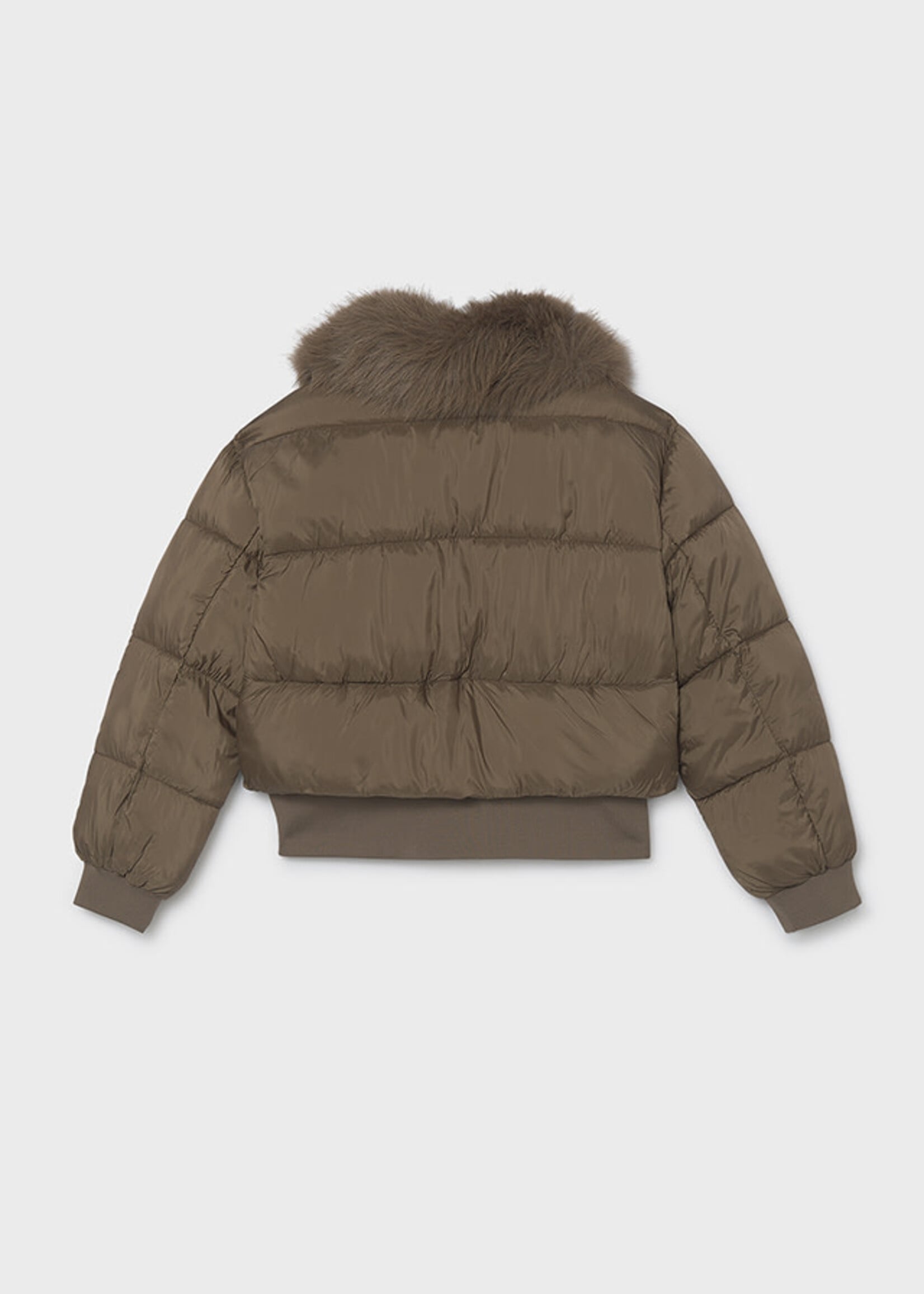 Mayoral Mayoral Puffer jacket faux fur collar Mocha - 26 07440