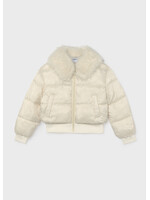 Mayoral Mayoral Puffer jacket faux fur collar Natural - 26 07440