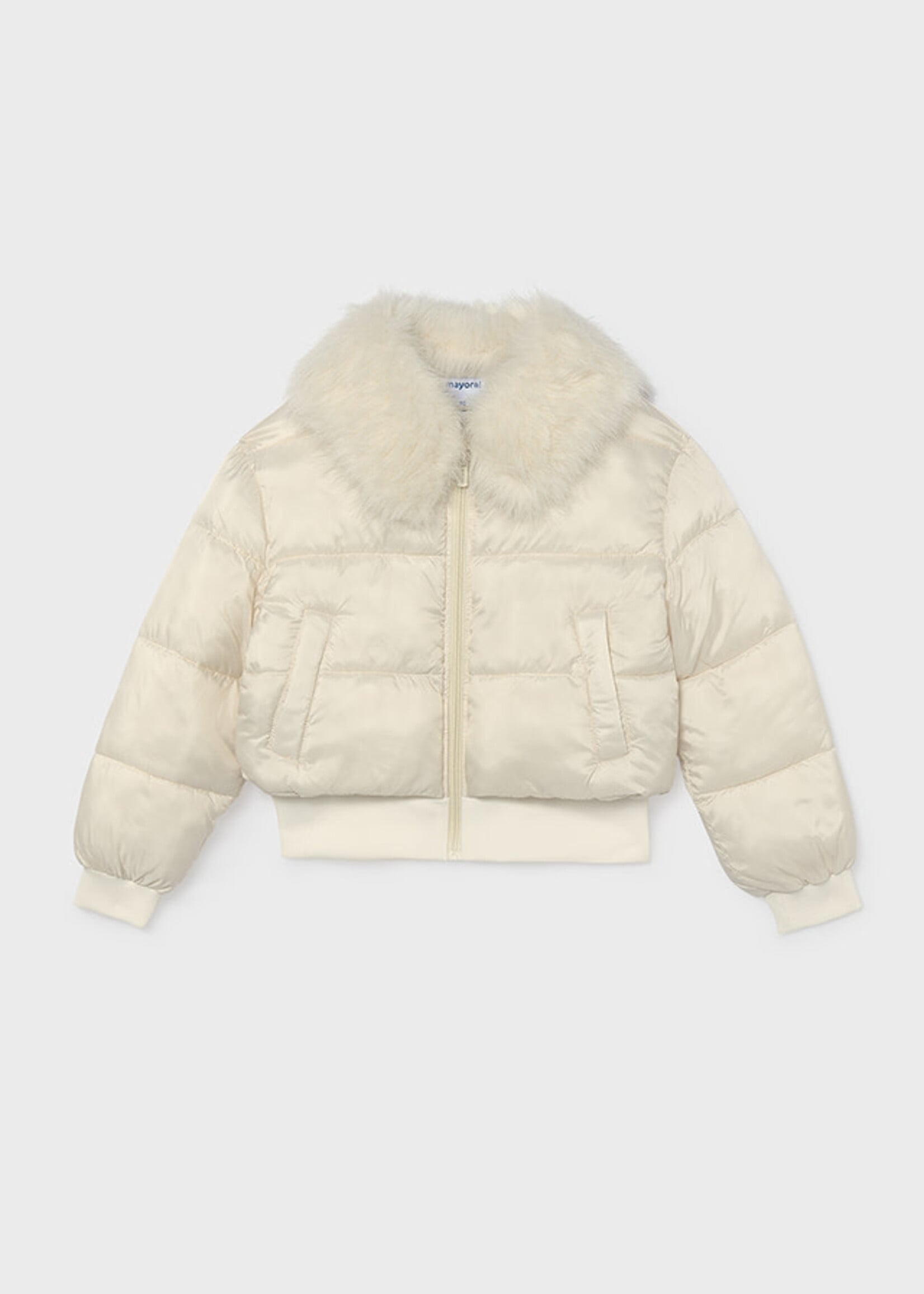 Mayoral Mayoral Puffer jacket faux fur collar Natural - 26 07440