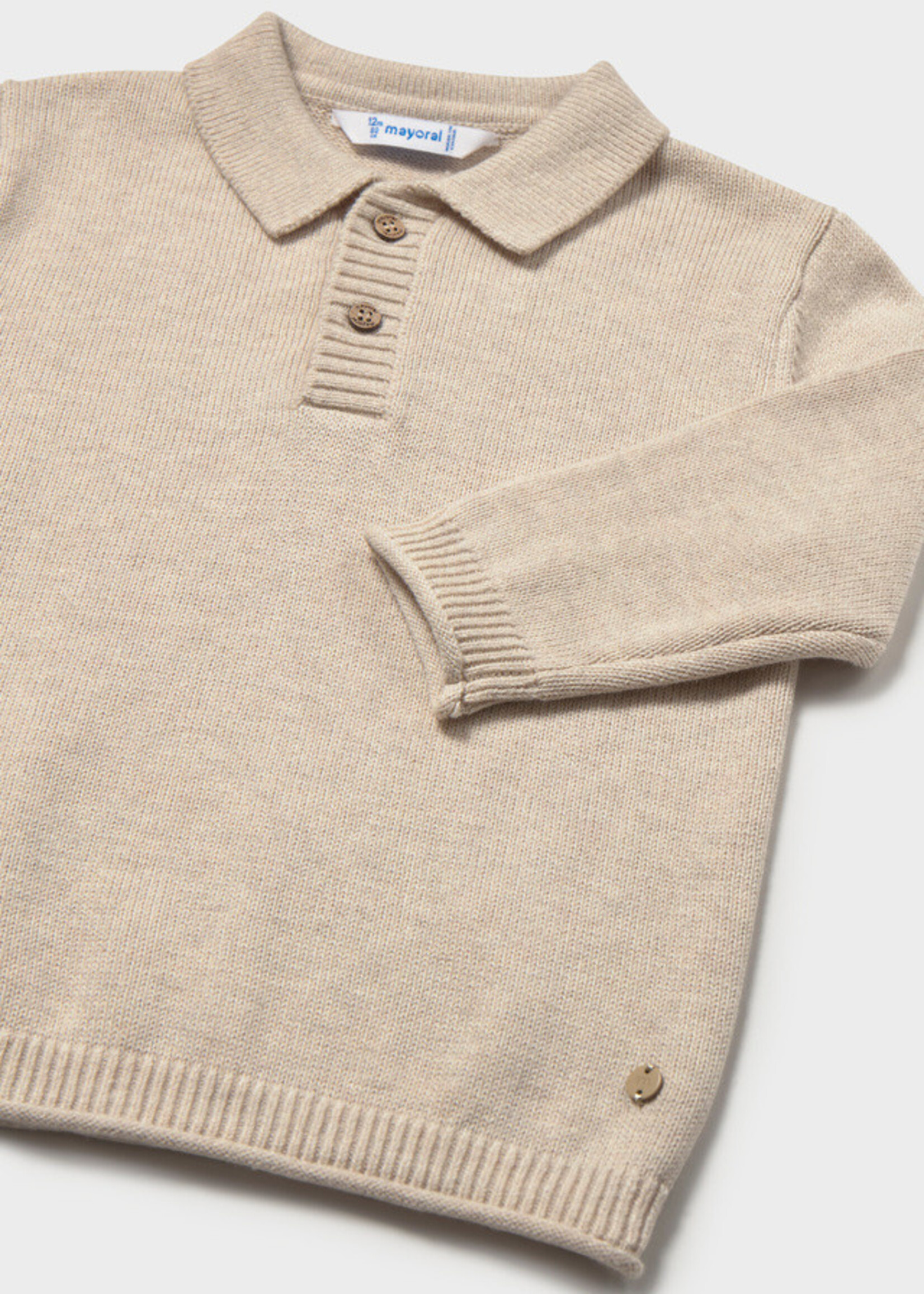 Mayoral Mayoral Polo sweater Oat - 26 02376