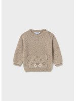 Mayoral Mayoral Face motif sweater tweed - 26 02374